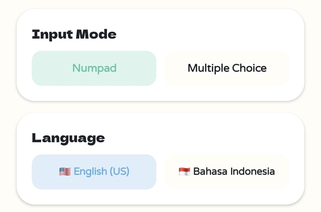 Dual Input and Dual Language Modes